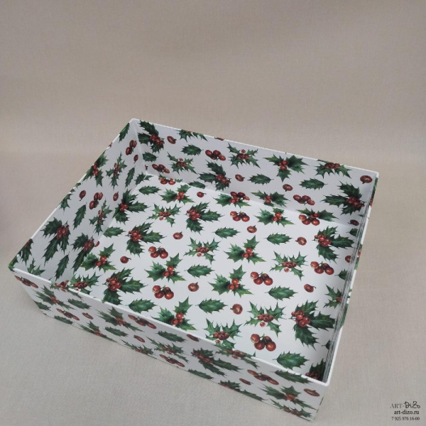  Фотография двухъярусная коробка 38×30×12 см для подарка